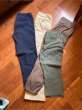 4 Pairs of Chinos - American Eagle, Reitmans, Denver Hayes - Size 8/9